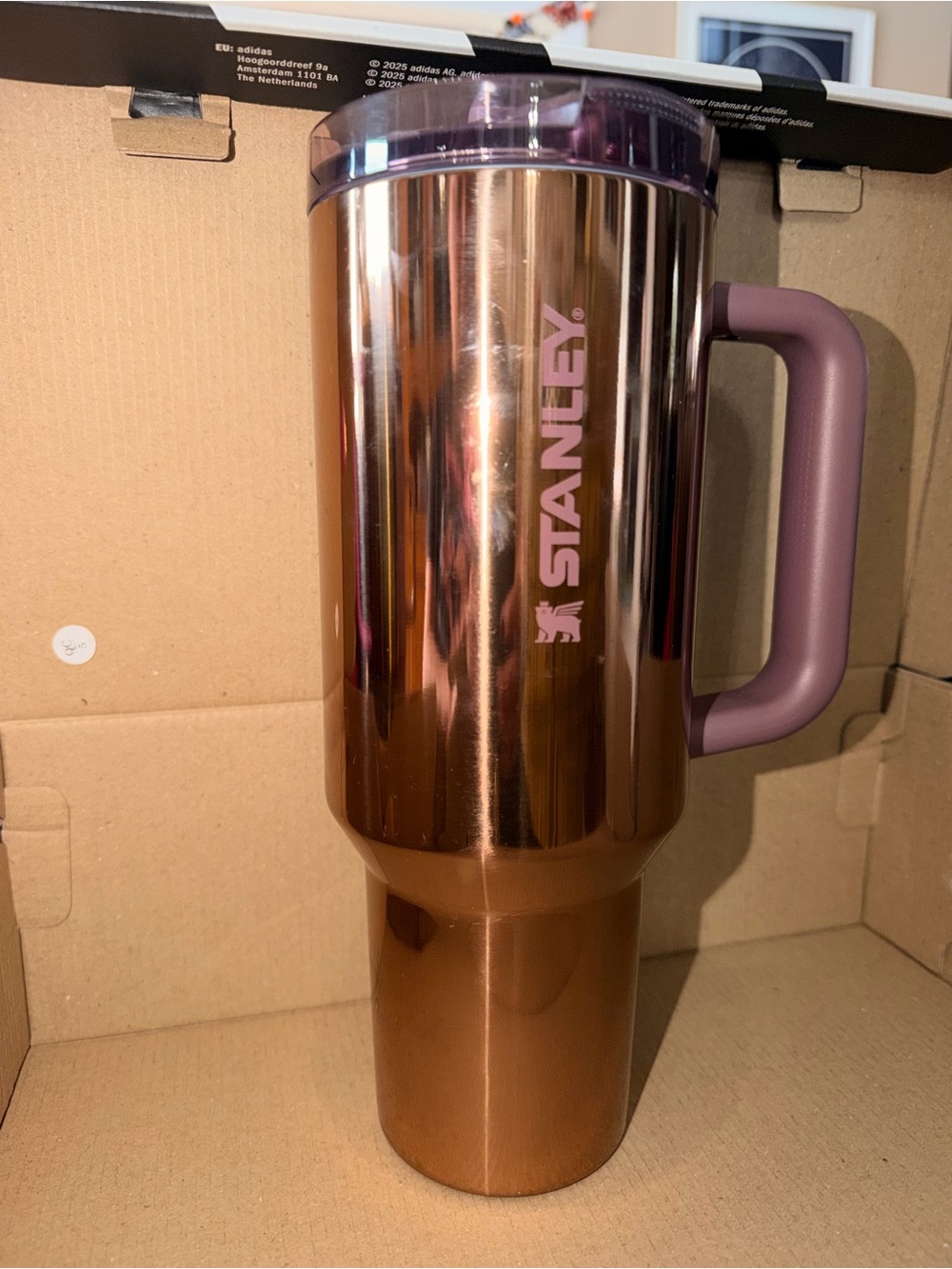 40 oz. Stanley Copper Metallic with flip top lid